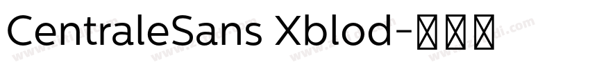 CentraleSans Xblod字体转换